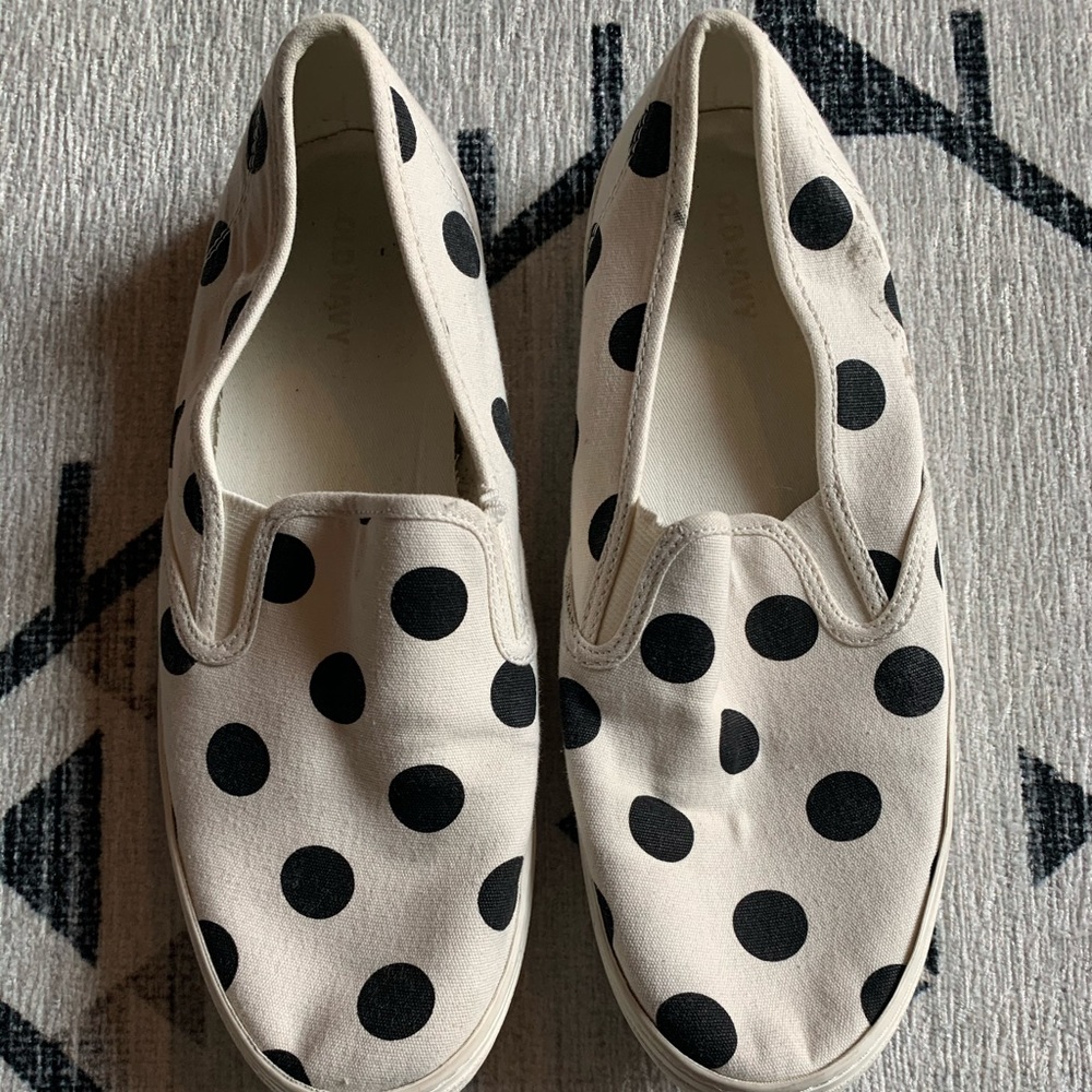 Polk a Dot Slip on Shoes